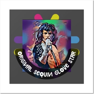 Original Sequin Glove Star (singer front man) Posters and Art